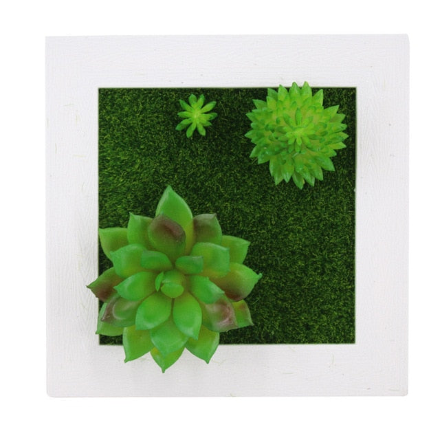 Creative 3D Artificial Plants Home Wall Sticker Decorations Resin Flower Living Room Store Ornament Accessories Free shipping