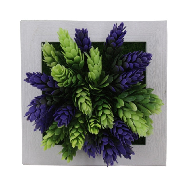 Creative 3D Artificial Plants Home Wall Sticker Decorations Resin Flower Living Room Store Ornament Accessories Free shipping