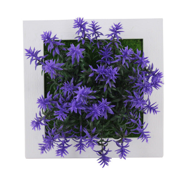 Creative 3D Artificial Plants Home Wall Sticker Decorations Resin Flower Living Room Store Ornament Accessories Free shipping