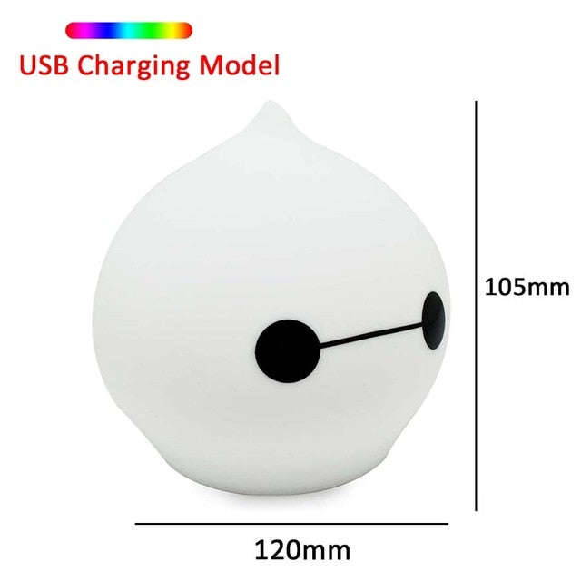 Silicone Touch Sensor LED Night Light For Children Baby Kids 7 Colors 2 modes Cat LED USB LED Night Lamp
