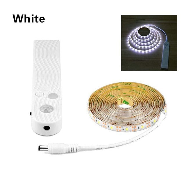 1M 2M 3M Wireless Motion sensor LED Night light Bed Cabinet Stairs light USB LED Strip lamp 5V For TV Backlight lighting
