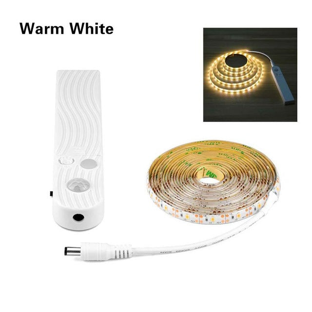 1M 2M 3M Wireless Motion sensor LED Night light Bed Cabinet Stairs light USB LED Strip lamp 5V For TV Backlight lighting