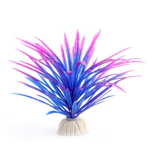 Simulation Artificial plants Aquarium Decor Water Weeds Ornament Plant fish tank aquarium Grass 12cm akvaryum dekor