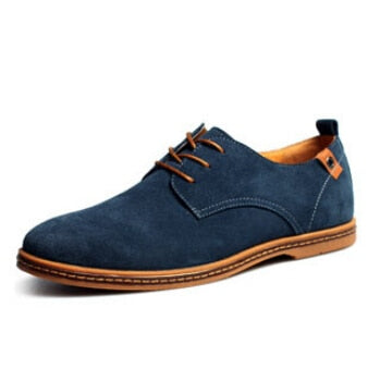 2018 fashion men casual shoes new spring men flats lace up male suede oxfords men leather shoes zapatillas hombre size 38-48