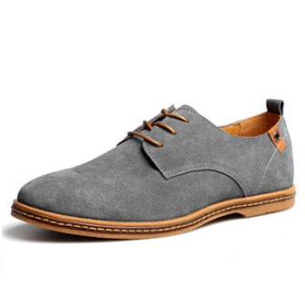 2018 fashion men casual shoes new spring men flats lace up male suede oxfords men leather shoes zapatillas hombre size 38-48
