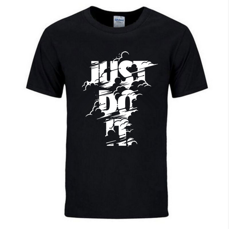 2018 New Fashion Just Do It T shirt Brand Clothing Hip Hop Letter Print Men T Shirt High Quality Cotton T-Shirt Men clothing