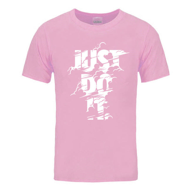 2018 New Fashion Just Do It T shirt Brand Clothing Hip Hop Letter Print Men T Shirt High Quality Cotton T-Shirt Men clothing