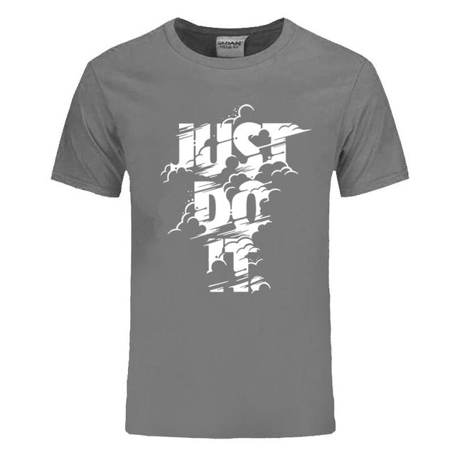 2018 New Fashion Just Do It T shirt Brand Clothing Hip Hop Letter Print Men T Shirt High Quality Cotton T-Shirt Men clothing