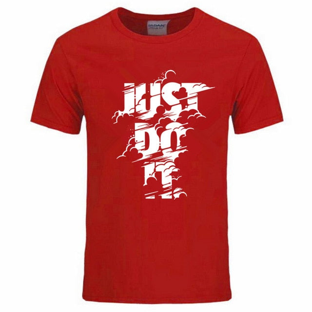 2018 New Fashion Just Do It T shirt Brand Clothing Hip Hop Letter Print Men T Shirt High Quality Cotton T-Shirt Men clothing