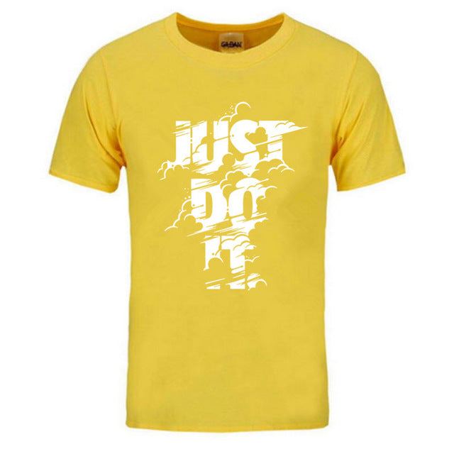 2018 New Fashion Just Do It T shirt Brand Clothing Hip Hop Letter Print Men T Shirt High Quality Cotton T-Shirt Men clothing
