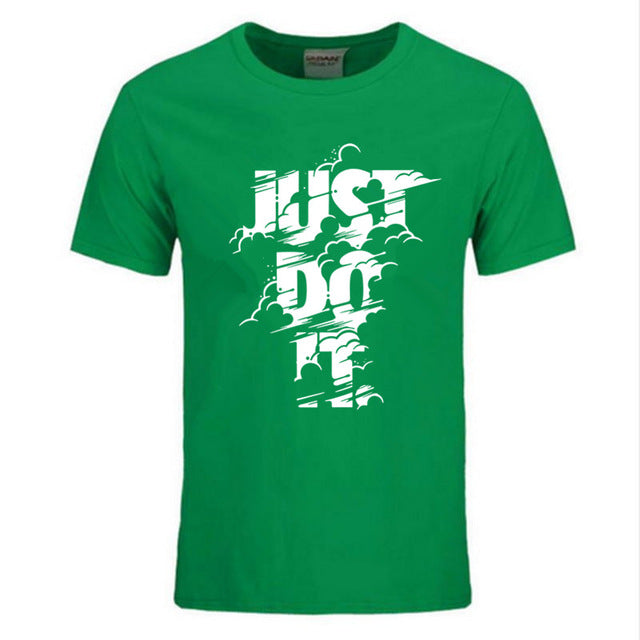 2018 New Fashion Just Do It T shirt Brand Clothing Hip Hop Letter Print Men T Shirt High Quality Cotton T-Shirt Men clothing