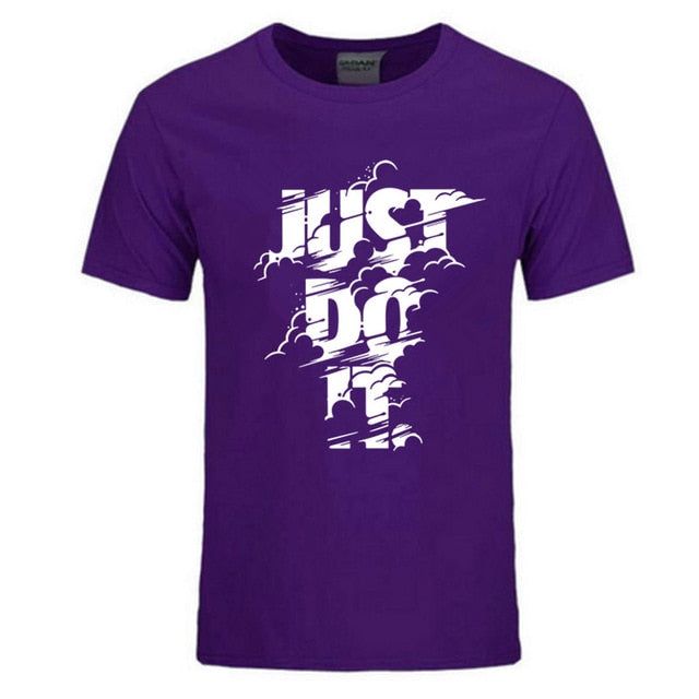 2018 New Fashion Just Do It T shirt Brand Clothing Hip Hop Letter Print Men T Shirt High Quality Cotton T-Shirt Men clothing