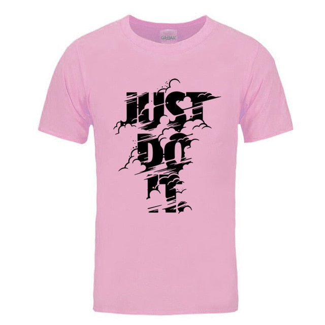2018 New Fashion Just Do It T shirt Brand Clothing Hip Hop Letter Print Men T Shirt High Quality Cotton T-Shirt Men clothing