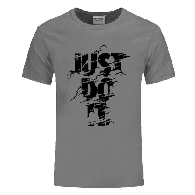 2018 New Fashion Just Do It T shirt Brand Clothing Hip Hop Letter Print Men T Shirt High Quality Cotton T-Shirt Men clothing