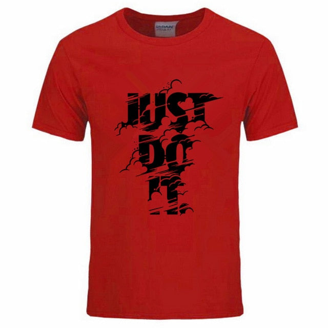 2018 New Fashion Just Do It T shirt Brand Clothing Hip Hop Letter Print Men T Shirt High Quality Cotton T-Shirt Men clothing