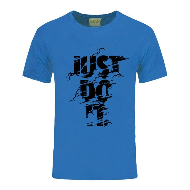2018 New Fashion Just Do It T shirt Brand Clothing Hip Hop Letter Print Men T Shirt High Quality Cotton T-Shirt Men clothing