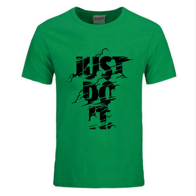 2018 New Fashion Just Do It T shirt Brand Clothing Hip Hop Letter Print Men T Shirt High Quality Cotton T-Shirt Men clothing