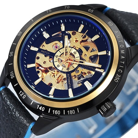 Winner Watch Men Skeleton Automatic Mechanical Watch Gold Skeleton Vintage Man Watch Mens FORSINING Watch Top Brand Luxury