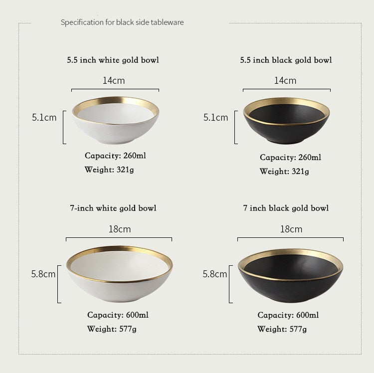 European phnom penh ceramic western food steaks and dish rice salad bowl dessert plate tableware
