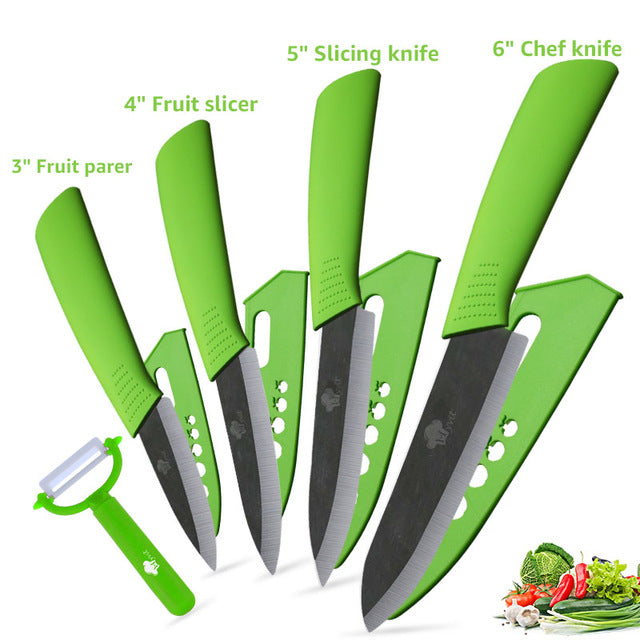 Kitchen Knives Cook Set Ceramic Knives Cook Set 3 4 5 6 inch Zirconia Ceramic Black Blade Paring Fruit Vege Chef Knife