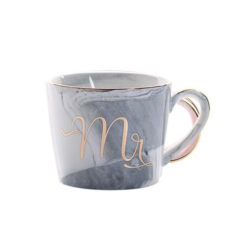 European Gold stamping ceramic mark cup