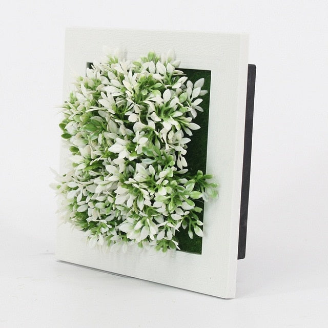 Creative 3D Artificial Plants Home Wall Sticker Decorations Resin Flower Living Room Store Ornament Accessories Free shipping