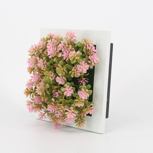 Creative 3D Artificial Plants Home Wall Sticker Decorations Resin Flower Living Room Store Ornament Accessories Free shipping
